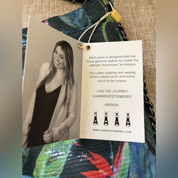 Aimee Kestenberg Black Crossbody Bag with Floral Design - Picture 3 of 10